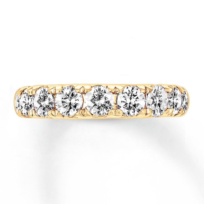 Diamond Anniversary Band 2 carats tw Round-cut 14K Yellow Gold