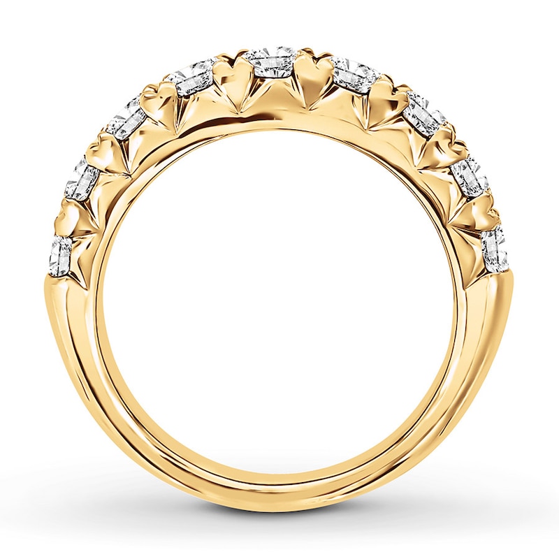 Diamond Anniversary Band 2 carats tw Round-cut 14K Yellow Gold