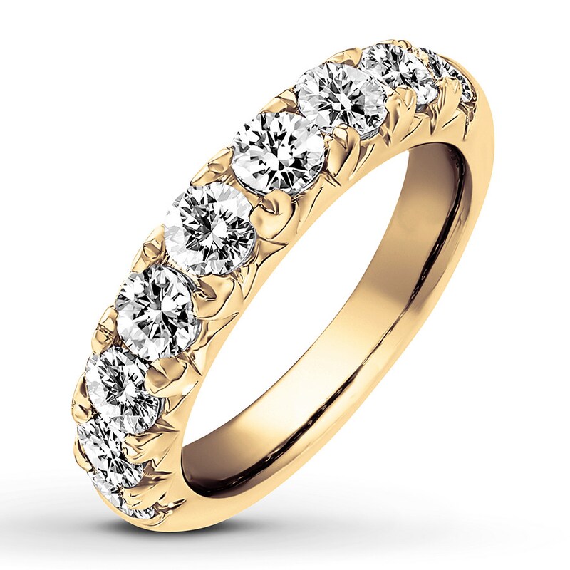 Diamond Anniversary Band 2 carats tw Round-cut 14K Yellow Gold