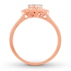 Thumbnail Image 1 of Diamond Promise Ring 1/4 ct tw Round 10K Rose Gold