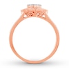 Thumbnail Image 1 of Diamond Promise Ring 1/4 ct tw Round 10K Rose Gold