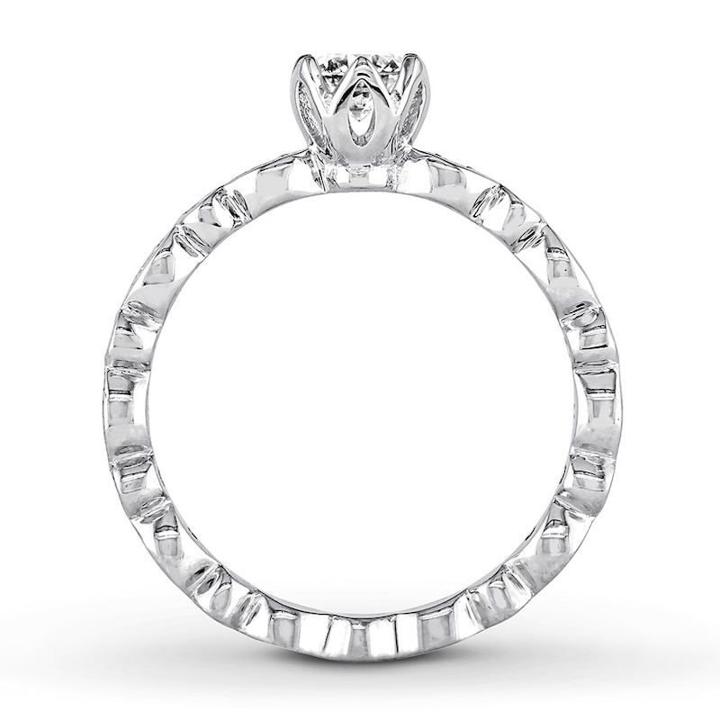 Diamond Ring 1/2 ct tw Round 14K White Gold