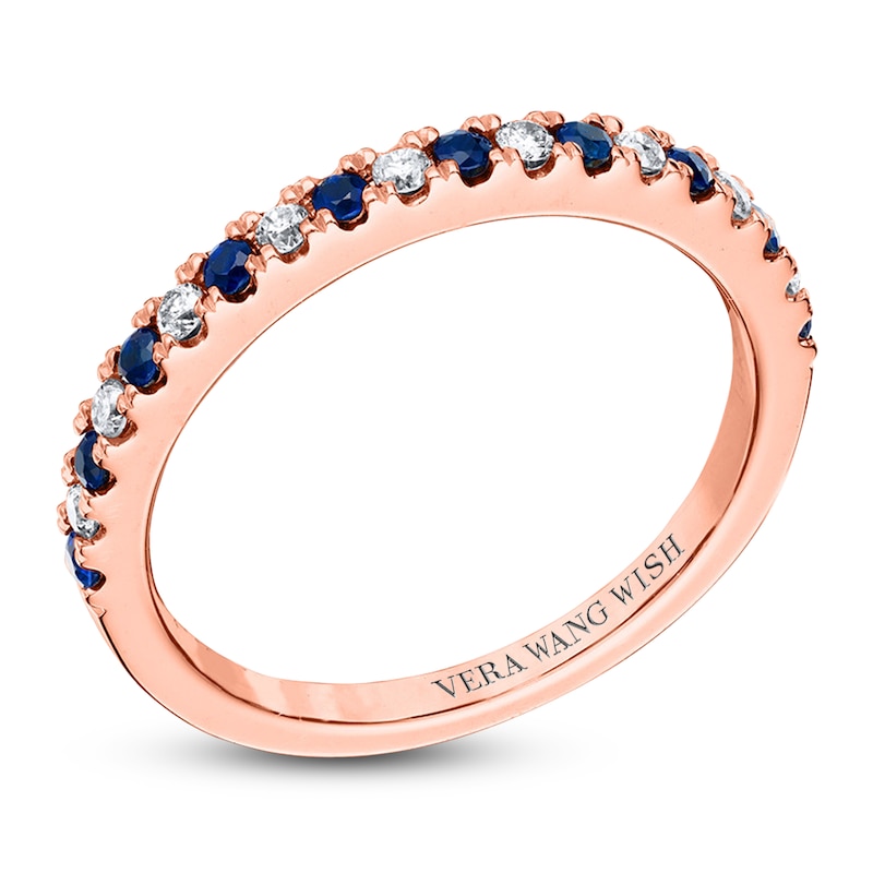 Vera Wang LOVE 1/8 Carat tw Diamonds 14K Rose Gold Band
