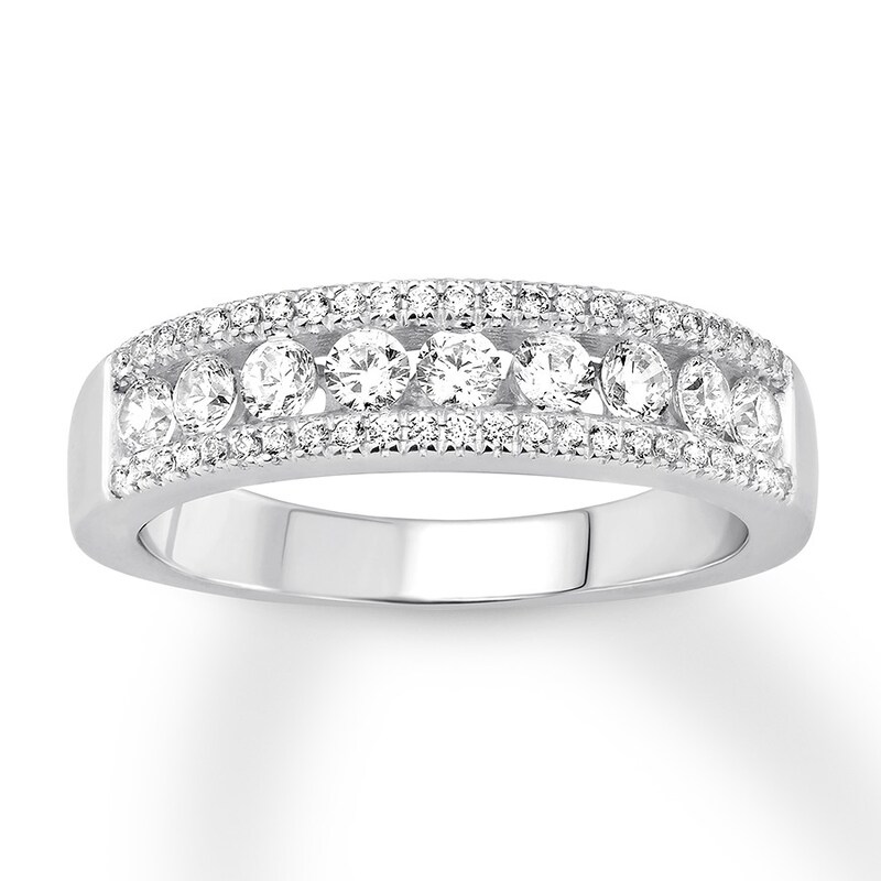 Diamond Anniversary Ring 3/4 ct tw Round 14K White Gold | Jared