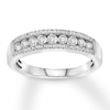Thumbnail Image 0 of Diamond Anniversary Ring 1/2 ct tw Round-cut 14K White Gold