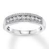 Thumbnail Image 1 of Diamond Anniversary Ring 1/2 ct tw Round-cut 14K White Gold