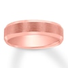 Thumbnail Image 0 of Men's Wedding Band 14K Rose Gold 6mm