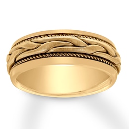 Men's Wedding Band 14K Yellow Gold 8mm