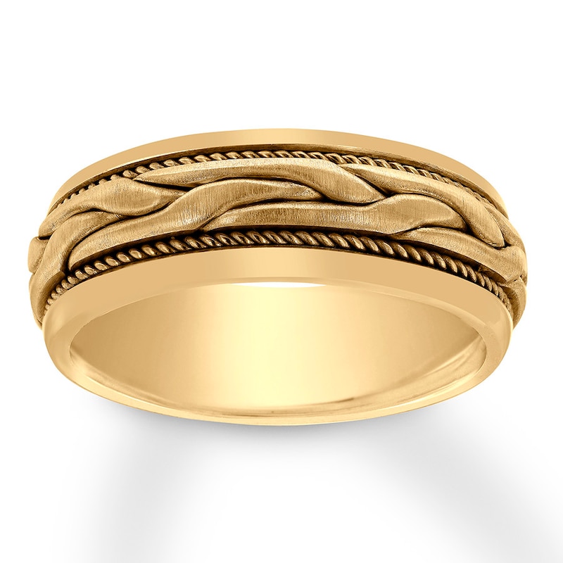 Main Image 1 of Men's Wedding Band 14K Yellow Gold 8mm