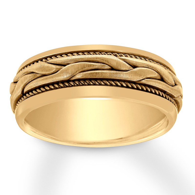 Men's Wedding Band 14K Yellow Gold 8mm