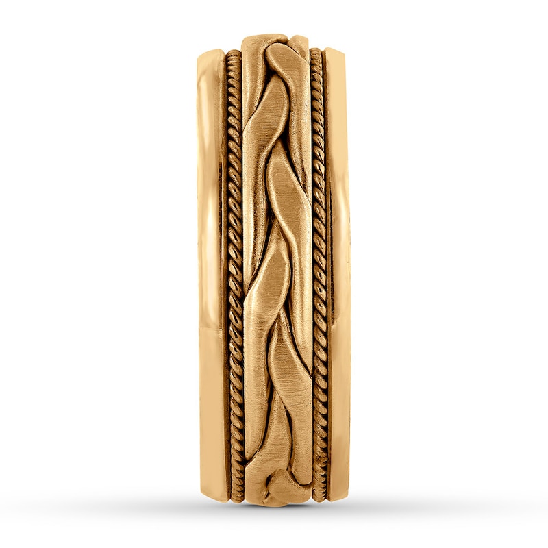 Main Image 3 of Men's Wedding Band 14K Yellow Gold 8mm
