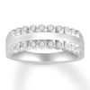 Thumbnail Image 0 of Diamond Ring 1/6 ct tw Bezel-set/Round 10K White Gold