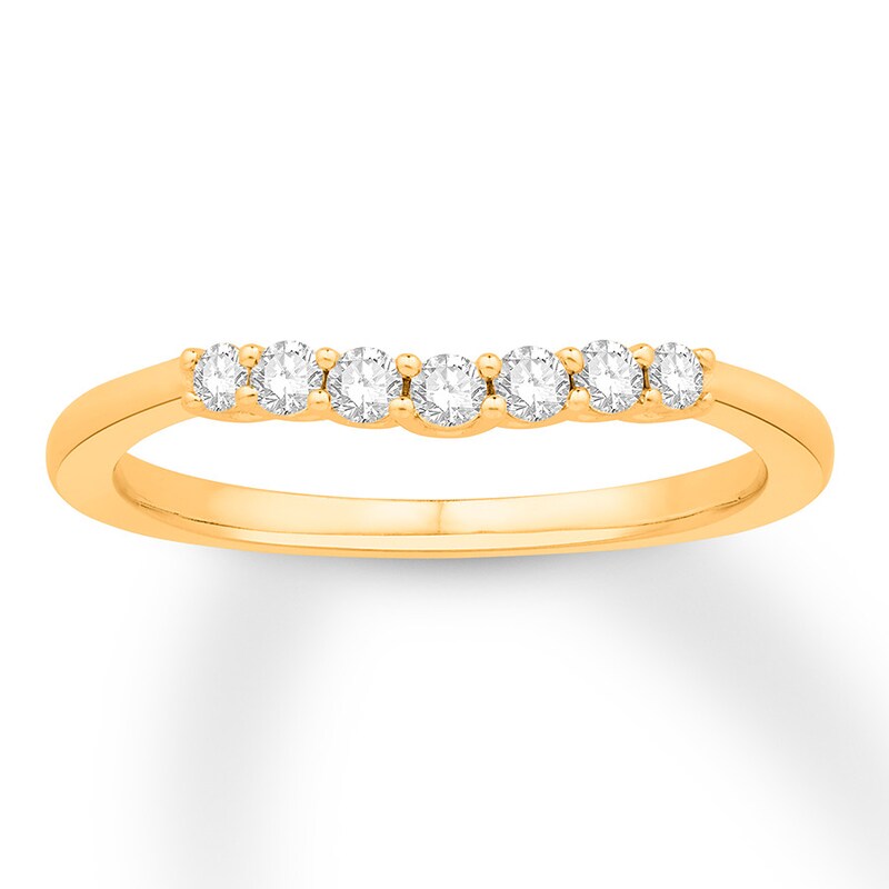 Main Image 1 of Colorless Diamond Enhancer Ring 1/5 ct tw 14K Yellow Gold