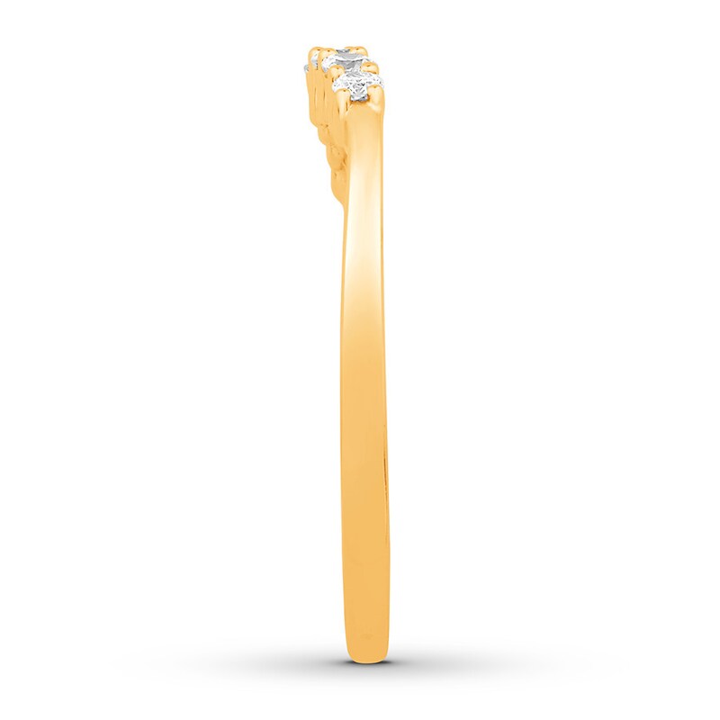 Main Image 3 of Colorless Diamond Enhancer Ring 1/5 ct tw 14K Yellow Gold