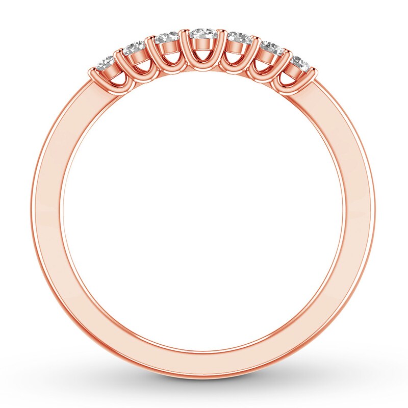 Colorless Diamond Enhancer Ring 1/5 ct tw 14K Rose Gold