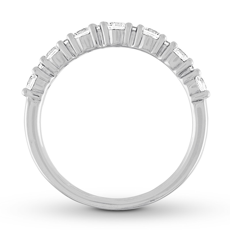 Diamond Anniversary Ring 1/2 ct tw Round 14K White Gold