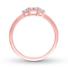 Thumbnail Image 1 of Diamond Ring 1/8 ct tw Baguette/Round 10K Rose Gold