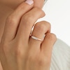 Thumbnail Image 3 of Diamond Ring 1/8 ct tw Baguette/Round 10K Rose Gold