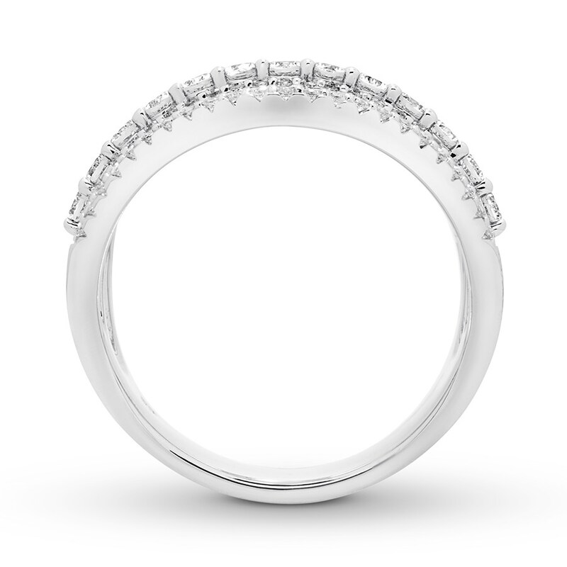 Diamond Ring 1 ct tw Round-cut 10K White Gold