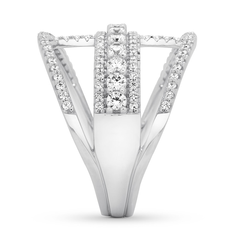 Diamond Ring 1 ct tw Round-cut 10K White Gold