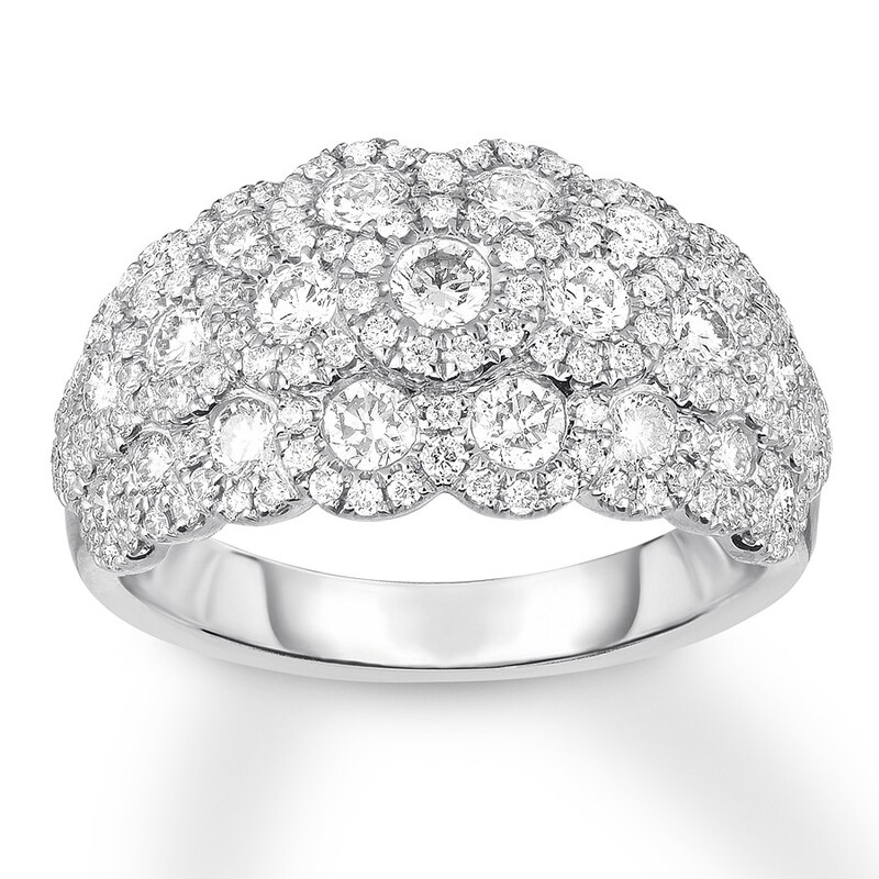 Diamond Ring 1-1/2 ct tw Round 14K White Gold