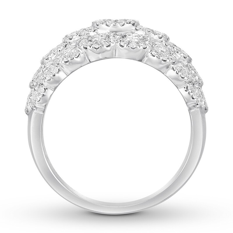 Diamond Ring 1-1/2 ct tw Round 14K White Gold