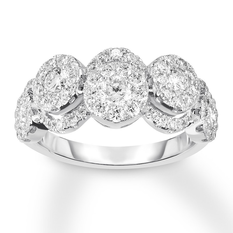 Diamond Ring 1-1/3 ct tw Round 14K White Gold