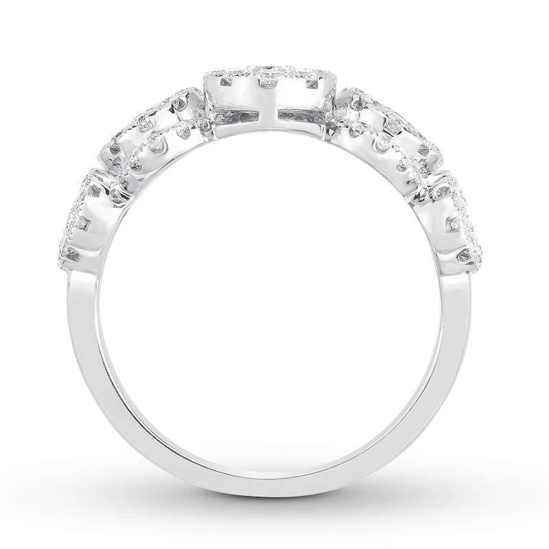 Diamond Ring 1-1/3 ct tw Round 14K White Gold