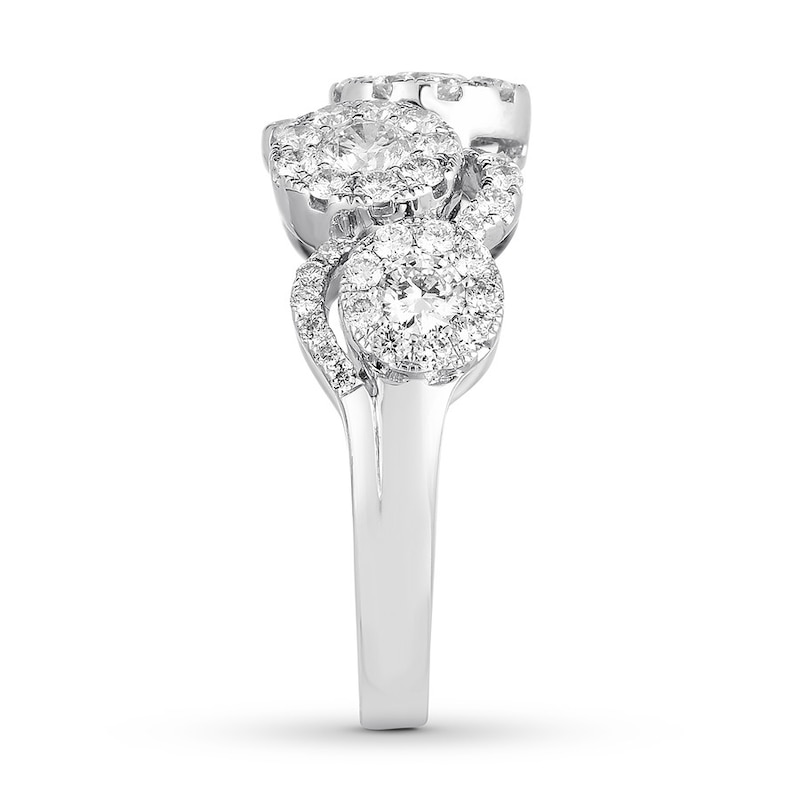 Diamond Ring 1-1/3 ct tw Round 14K White Gold