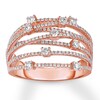 Thumbnail Image 0 of Diamond Ring 3/4 ct tw Round 14K Rose Gold