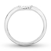 Diamond Enhancer Ring 1/15 ct tw Round-cut 14K White Gold