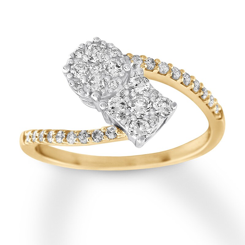 Diamond Ring 1/2 ct tw Round 10K Two-Tone Gold