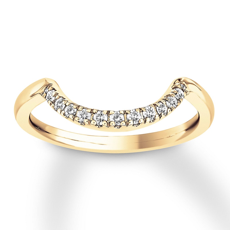 Diamond Enhancer Ring 1/8 ct tw Round-cut 14K Yellow Gold