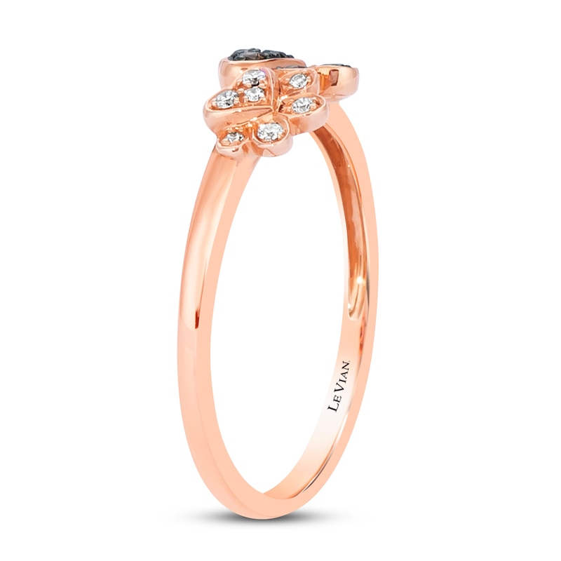 Main Image 2 of Le Vian Paw Prints Ring 1/15 ct tw Diamonds 14K Strawberry Gold