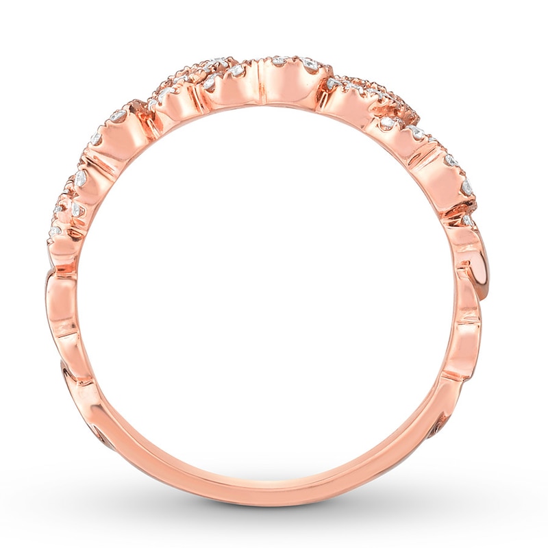 Main Image 2 of Diamond Heart Ring 3/4 ct tw Round 14K Rose Gold