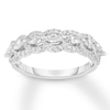 Thumbnail Image 0 of Diamond Ring 3/4 ct tw Marquise/Round 14K White Gold