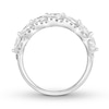 Thumbnail Image 1 of Diamond Ring 3/4 ct tw Marquise/Round 14K White Gold