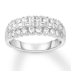Thumbnail Image 0 of Diamond Ring 1 carat tw Baguette/Round 14K White Gold
