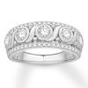 Thumbnail Image 1 of Bezel-set Diamond Anniversary Band 1 ct tw Round 14K White Gold