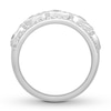 Thumbnail Image 1 of Bezel-set Diamond Anniversary Band 1 ct tw Round 14K White Gold