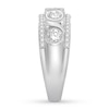 Thumbnail Image 3 of Bezel-set Diamond Anniversary Band 1 ct tw Round 14K White Gold