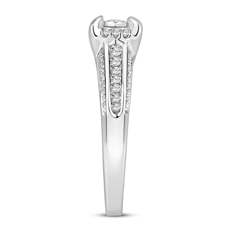Diamond Promise Ring 1/2 ct tw Round 10K White Gold