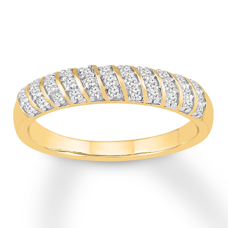 Diamond Ring 1/5 ct tw Round 10K Yellow Gold