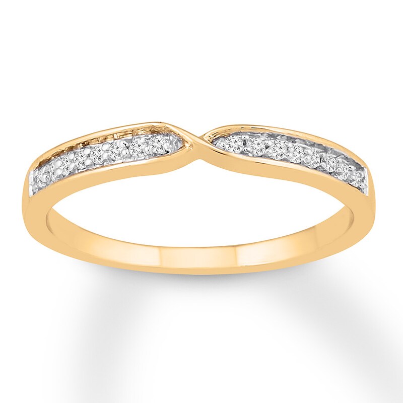 Diamond Ring 1/10 ct tw Round 10K Yellow Gold