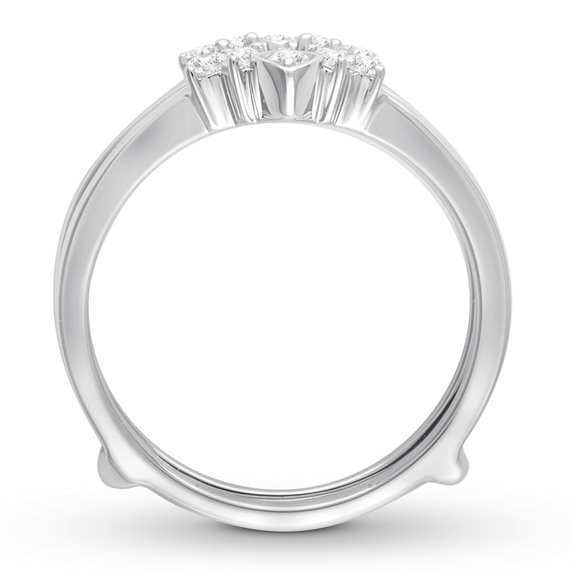 Diamond Enhancer Ring 1/4 ct tw Round 14K White Gold