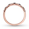 Thumbnail Image 1 of Black & White Diamond Band 1/4 carat tw 10K Rose Gold