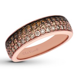 Le Vian Chocolate Ombre Ring 7/8 ct tw Diamonds 14K Strawberry  Gold