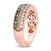 Thumbnail Image 1 of Le Vian Chocolate Ombre Ring 7/8 ct tw Diamonds 14K Strawberry  Gold