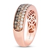 Thumbnail Image 2 of Le Vian Chocolate Ombre Ring 7/8 ct tw Diamonds 14K Strawberry  Gold