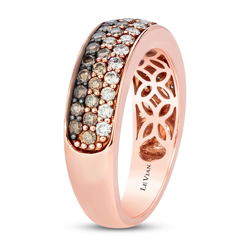 Main Image 2 of Le Vian Chocolate Ombre Ring 7/8 ct tw Diamonds 14K Strawberry  Gold